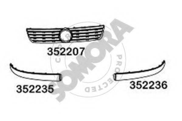 SOMORA 352207 решітка радіатора