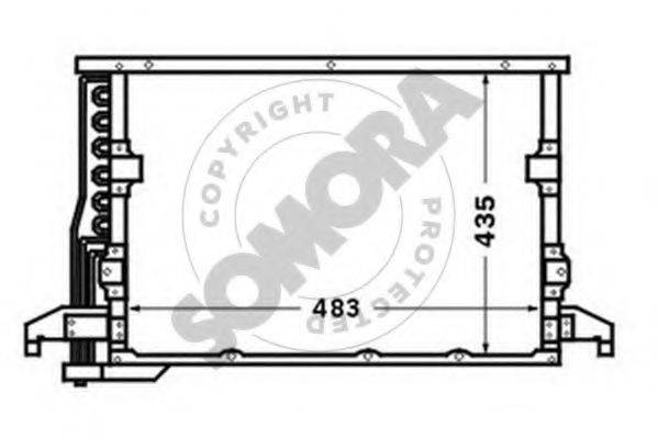 SOMORA 040360B Конденсатор, кондиціонер