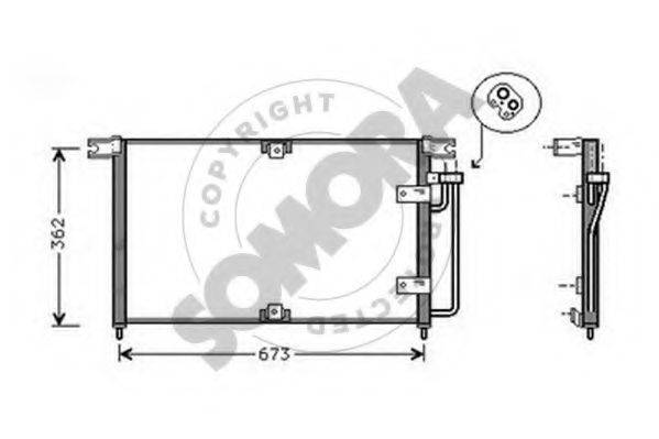 SOMORA 065360 Конденсатор, кондиціонер
