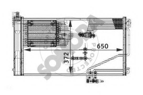 SOMORA 171360D Конденсатор, кондиціонер