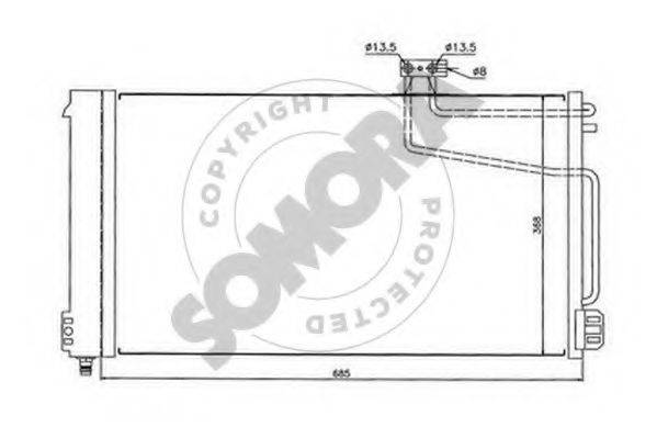 SOMORA 177760 Конденсатор, кондиціонер