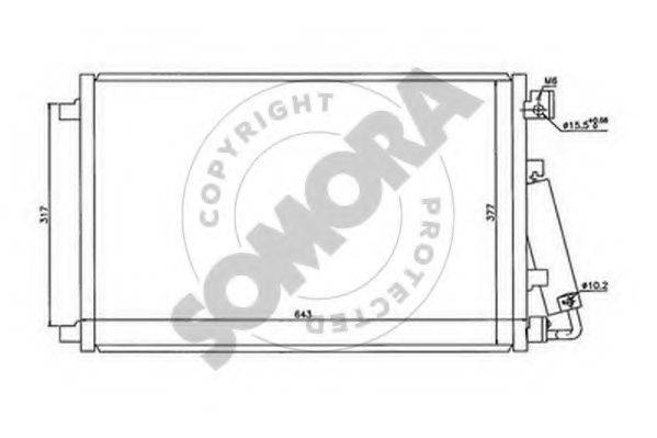 SOMORA 198060B Конденсатор, кондиціонер
