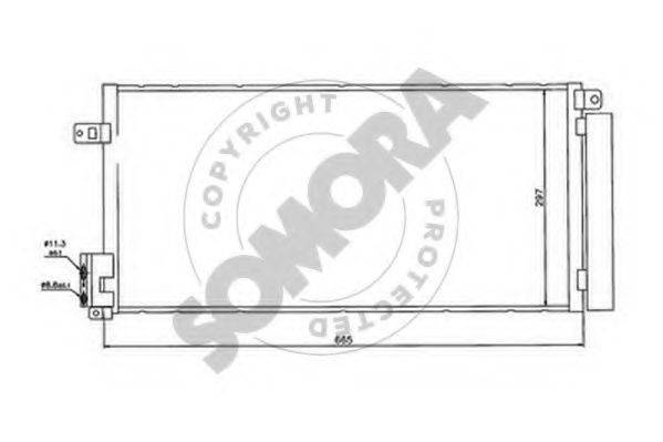 SOMORA 212660A Конденсатор, кондиціонер
