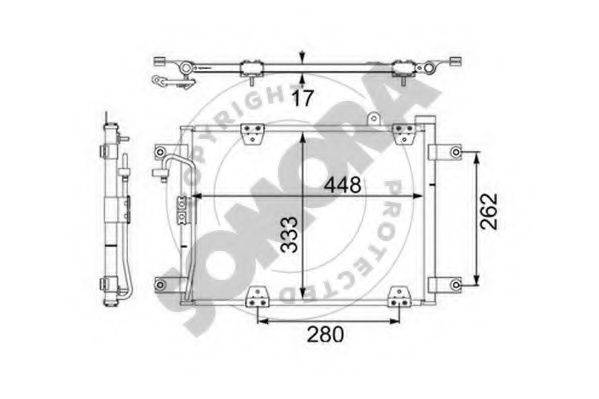 SOMORA 305060 Конденсатор, кондиціонер