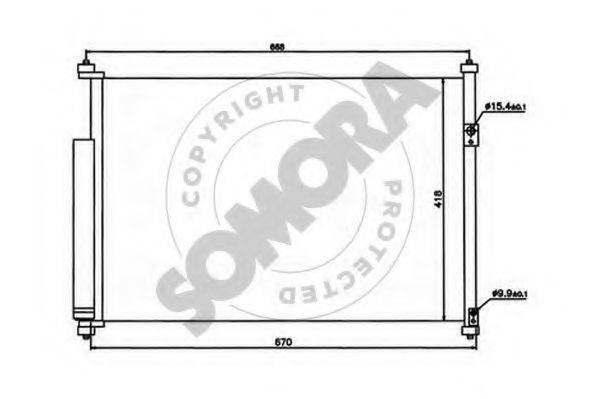 SOMORA 305160 Конденсатор, кондиціонер