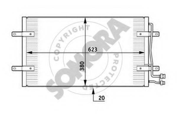 SOMORA 354660 Конденсатор, кондиціонер