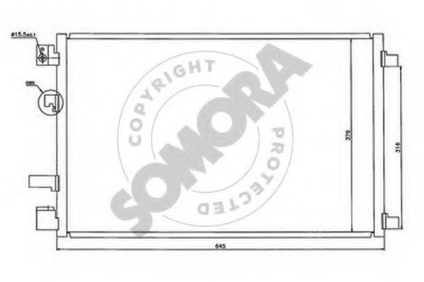 SOMORA 198060 Конденсатор, кондиціонер