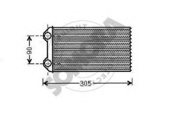 SOMORA 245150 Теплообмінник, опалення салону