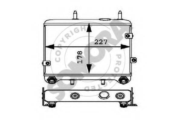SOMORA 171365C масляний радіатор, моторне масло