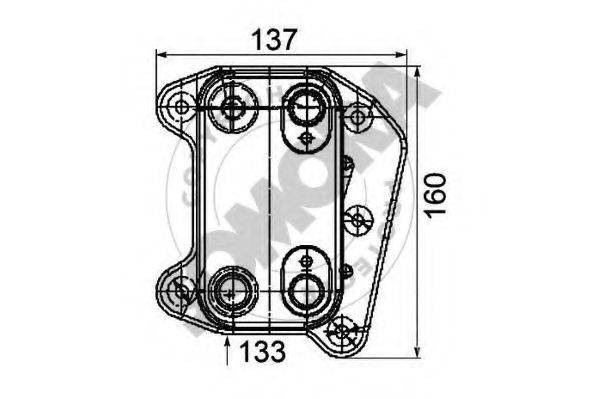 SOMORA 171365G масляний радіатор, моторне масло