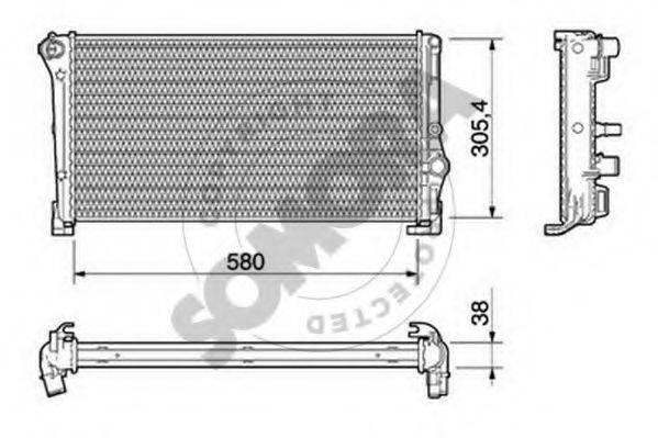 SOMORA 081340C Радіатор, охолодження двигуна
