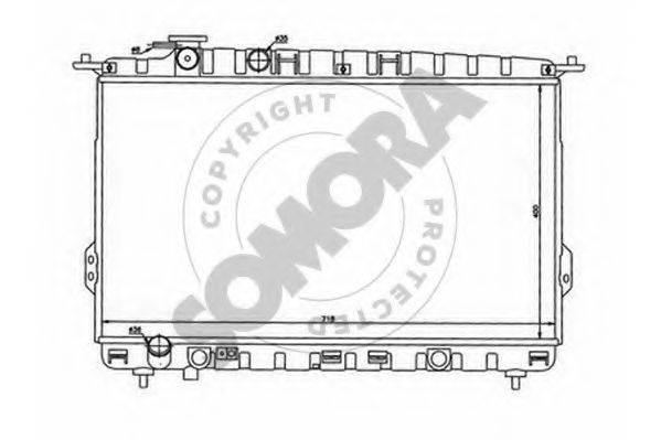SOMORA 137040B Радіатор, охолодження двигуна