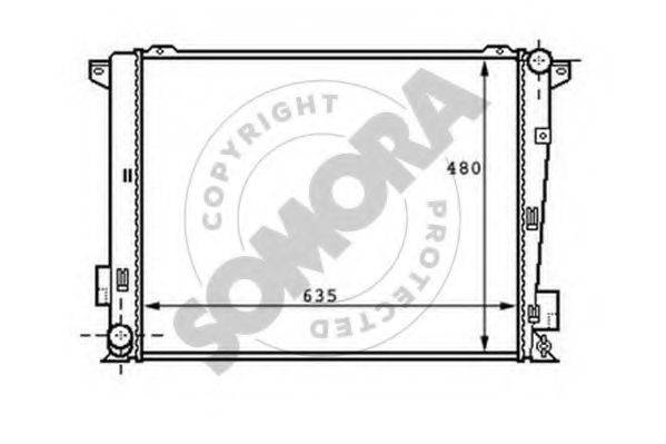 SOMORA 137140B Радіатор, охолодження двигуна