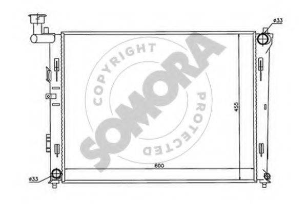 SOMORA 138040 Радіатор, охолодження двигуна