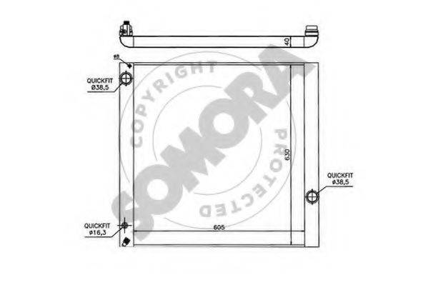 SOMORA 152340B Радіатор, охолодження двигуна