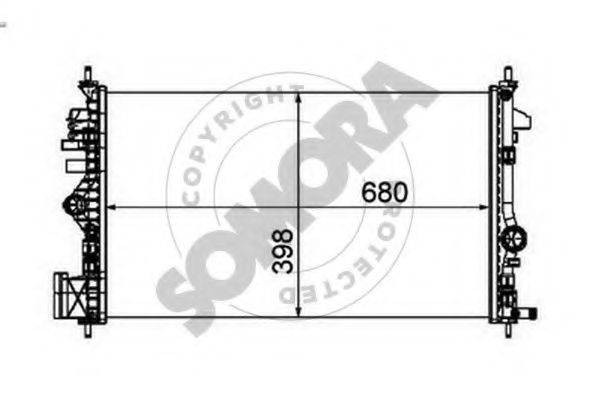 SOMORA 210840 Радіатор, охолодження двигуна