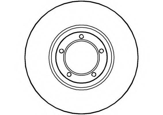 NATIONAL NBD028 гальмівний диск