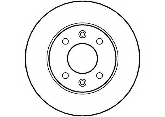 NATIONAL NBD034 гальмівний диск