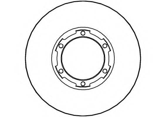 NATIONAL NBD124 гальмівний диск