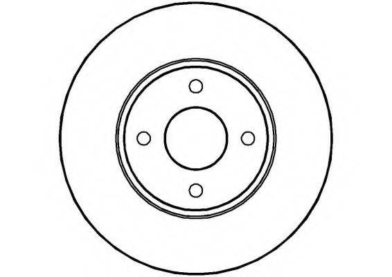 NATIONAL NBD203 гальмівний диск
