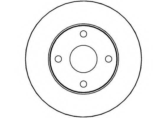 NATIONAL NBD228 гальмівний диск