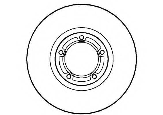 NATIONAL NBD304 гальмівний диск