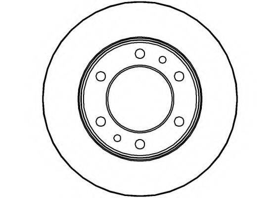 NATIONAL NBD343 гальмівний диск