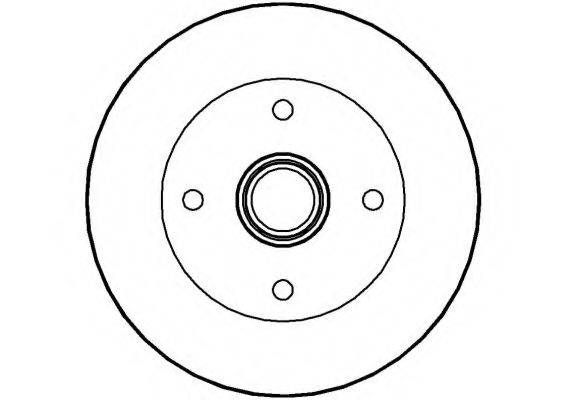 NATIONAL NBD356 гальмівний диск