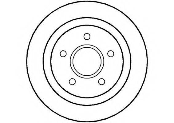 NATIONAL NBD508 гальмівний диск