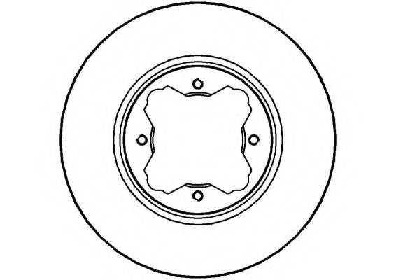 NATIONAL NBD512 гальмівний диск