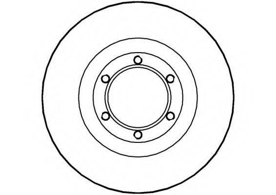 NATIONAL NBD592 гальмівний диск