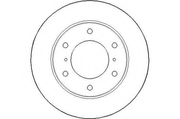NATIONAL NBD1558 гальмівний диск