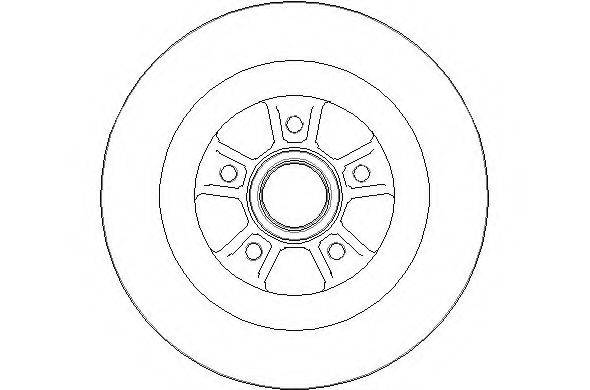 NATIONAL NBD1782 гальмівний диск