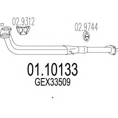 MTS 0110133 Труба вихлопного газу