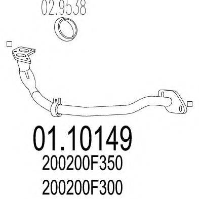 MTS 0110149 Труба вихлопного газу