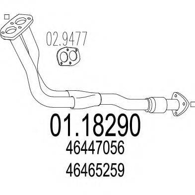 MTS 0118290 Труба вихлопного газу