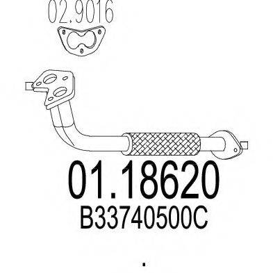 MTS 0118620 Труба вихлопного газу
