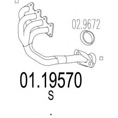 MTS 0119570 Труба вихлопного газу