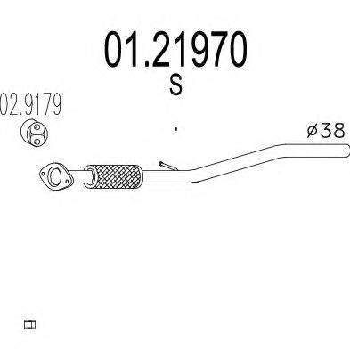 MTS 0121970 Труба вихлопного газу