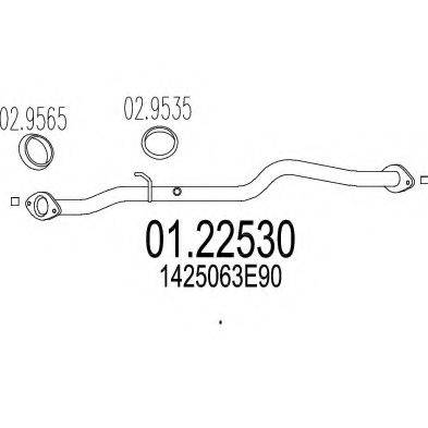 MTS 0122530 Труба вихлопного газу