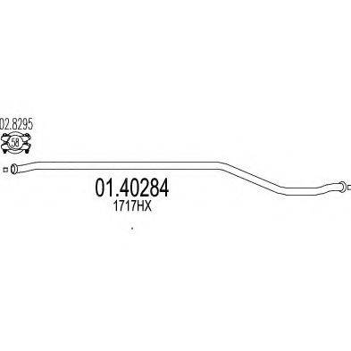 MTS 0140284 Труба вихлопного газу