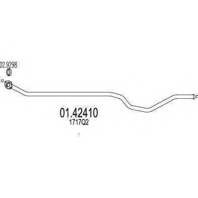 MTS 0142410 Труба вихлопного газу