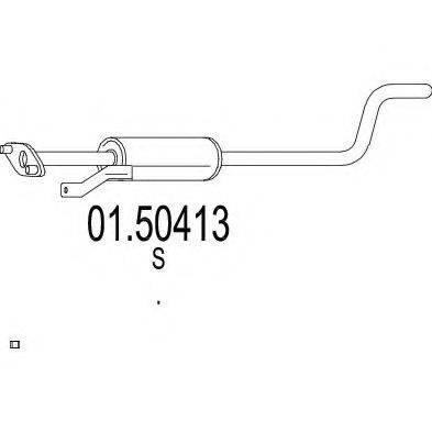 MTS 0150413 Середній глушник вихлопних газів