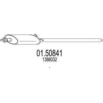 MTS 0150841 Середній глушник вихлопних газів