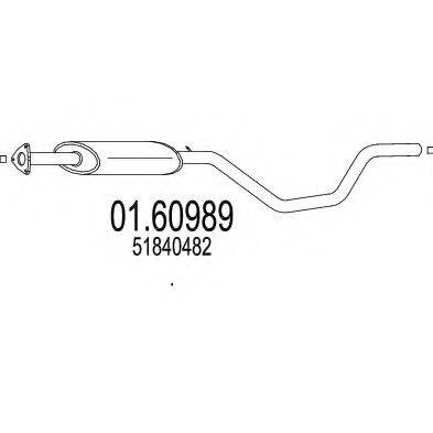 MTS 0160989 Глушник вихлопних газів кінцевий