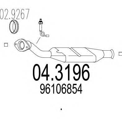 MTS 043196 Каталізатор