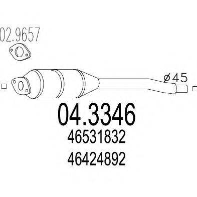MTS 043346 Каталізатор