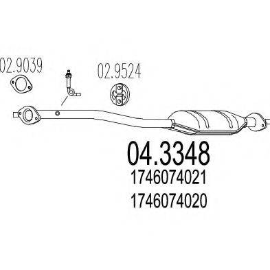 MTS 043348 Каталізатор