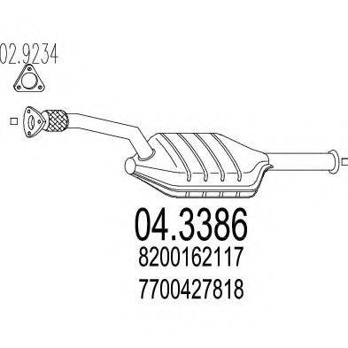 MTS 043386 Каталізатор