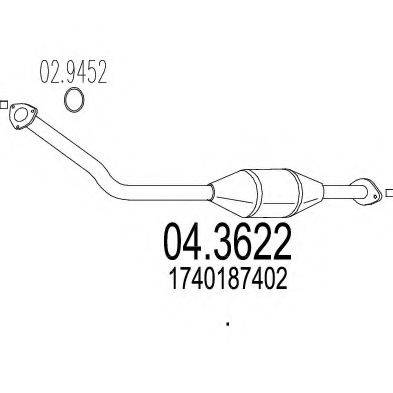 MTS 043622 Каталізатор